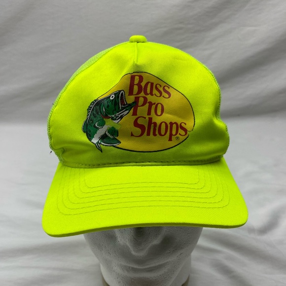 Bass Pro Shops Accessories Vintage Neon Yellow Bass Pro Shop